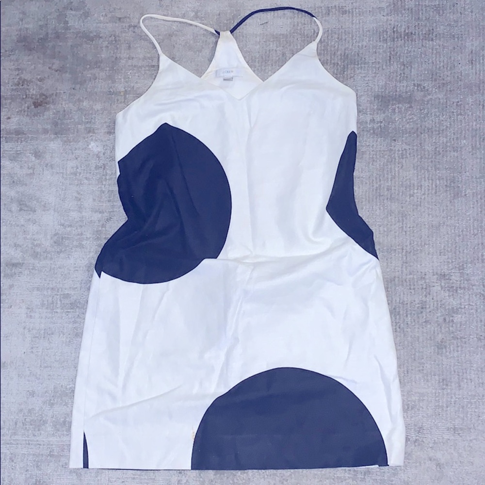 JCrew Blue/white special polkadot shirt!